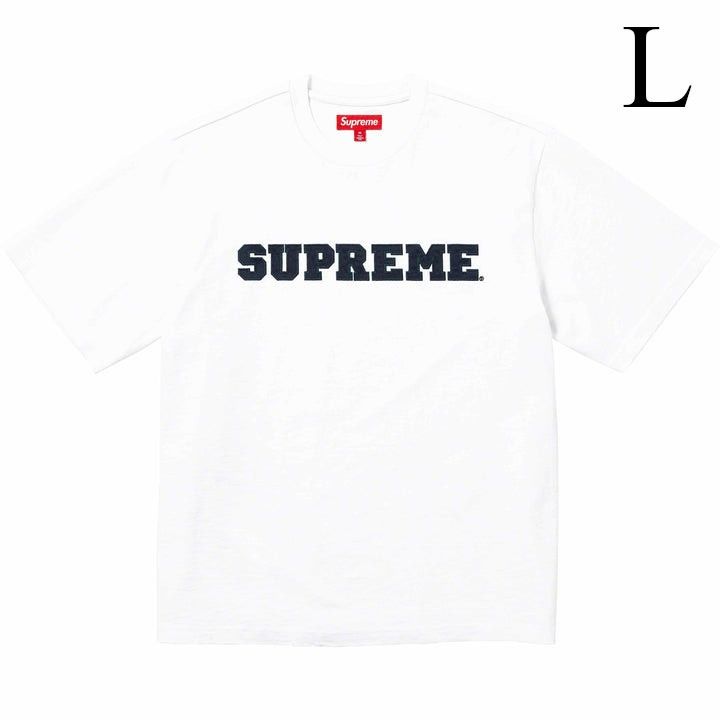 L　SUPREME Collegiate S/S TOP　白　シュプリーム