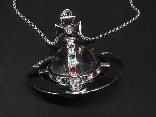 # ultimate beautiful goods # Vivienne Westwood Vivienne Westwood new ja Ian too-b rhinestone necklace silver group AM9025