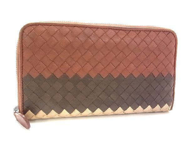 1円 BOTTEGA VENETA ボッテガヴェネタ イントレチャート レザー