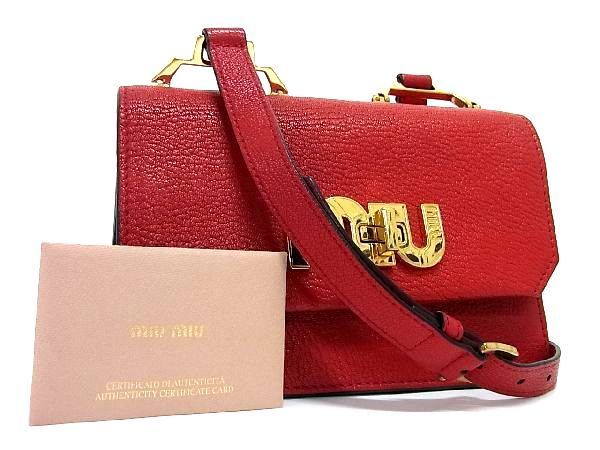 クリスマスツリー特価！ 5BH087 ミュウミュウ miumiu □極美品