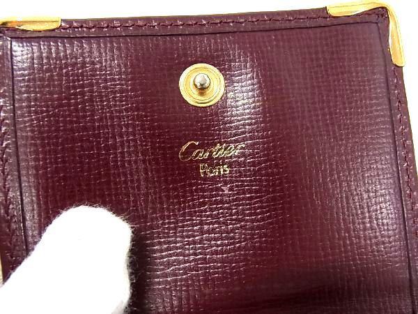 1円 □美品□ Cartier カルティエ マストライン レザー コインケース