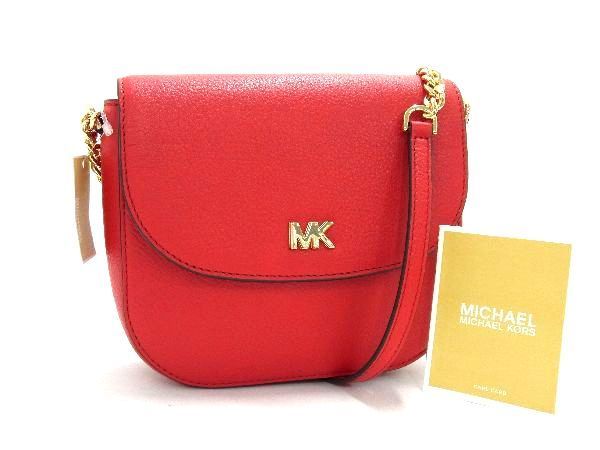 1円 □新品□未使用□ MICHAEL KORS マイケルコース レザー チェーン