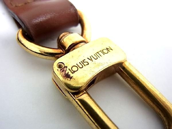 ■美品■ LOUIS VUITTON ルイヴィトン ゴールド金具 バッグ用 ショルダーストラップ 斜め掛け 肩掛け ブラウン系 BE2761_画像4