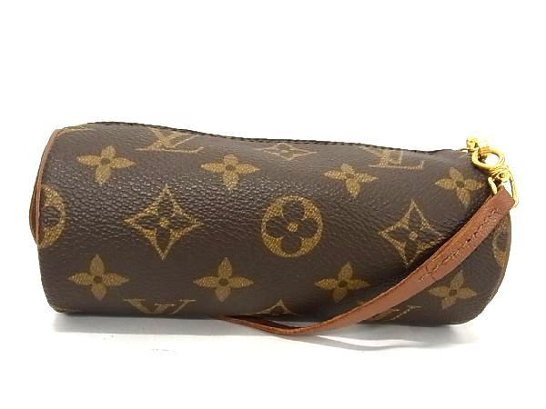 ■新品同様■ LOUIS VUITTON ルイヴィトン モノグラム パピヨン用ポーチ マルチケース 小物入れ レディース ブラウン系 CA8804_画像1