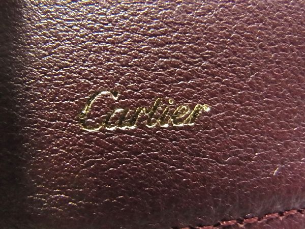 1円 □美品□ Cartier カルティエ マストライン レザー カードケース