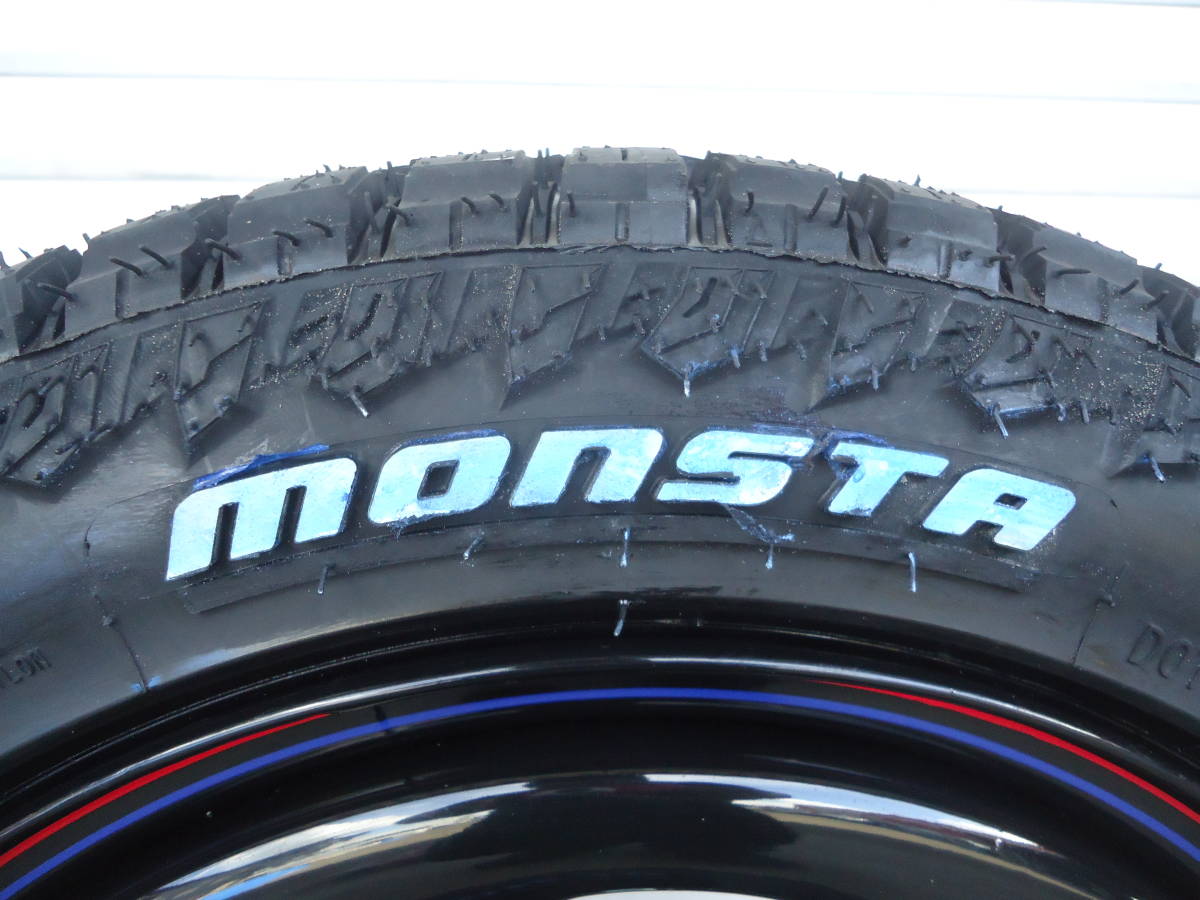 DAYTONA☆14×5J+42☆100-4H☆モンスタRTハイブリッド☆155/65R14☆アゲバンアゲトラ軽バン軽トラエブリーデリカミニスペーシアギア_画像5