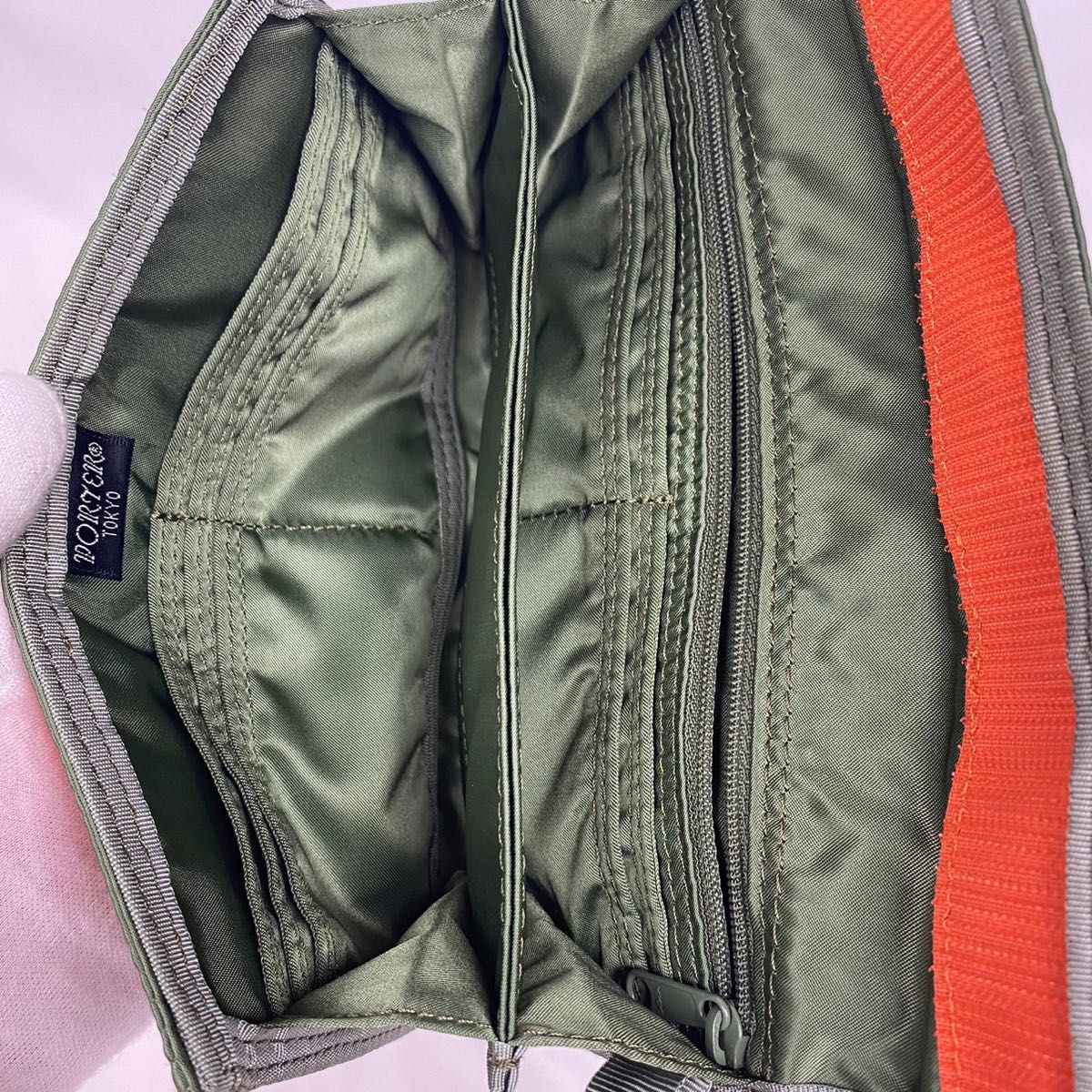 超美品・PORTER ポーター タンカー 長財布 ナイロン セージ 超美品・PORTER ポーター タンカー 長財布 ナイロン セージ