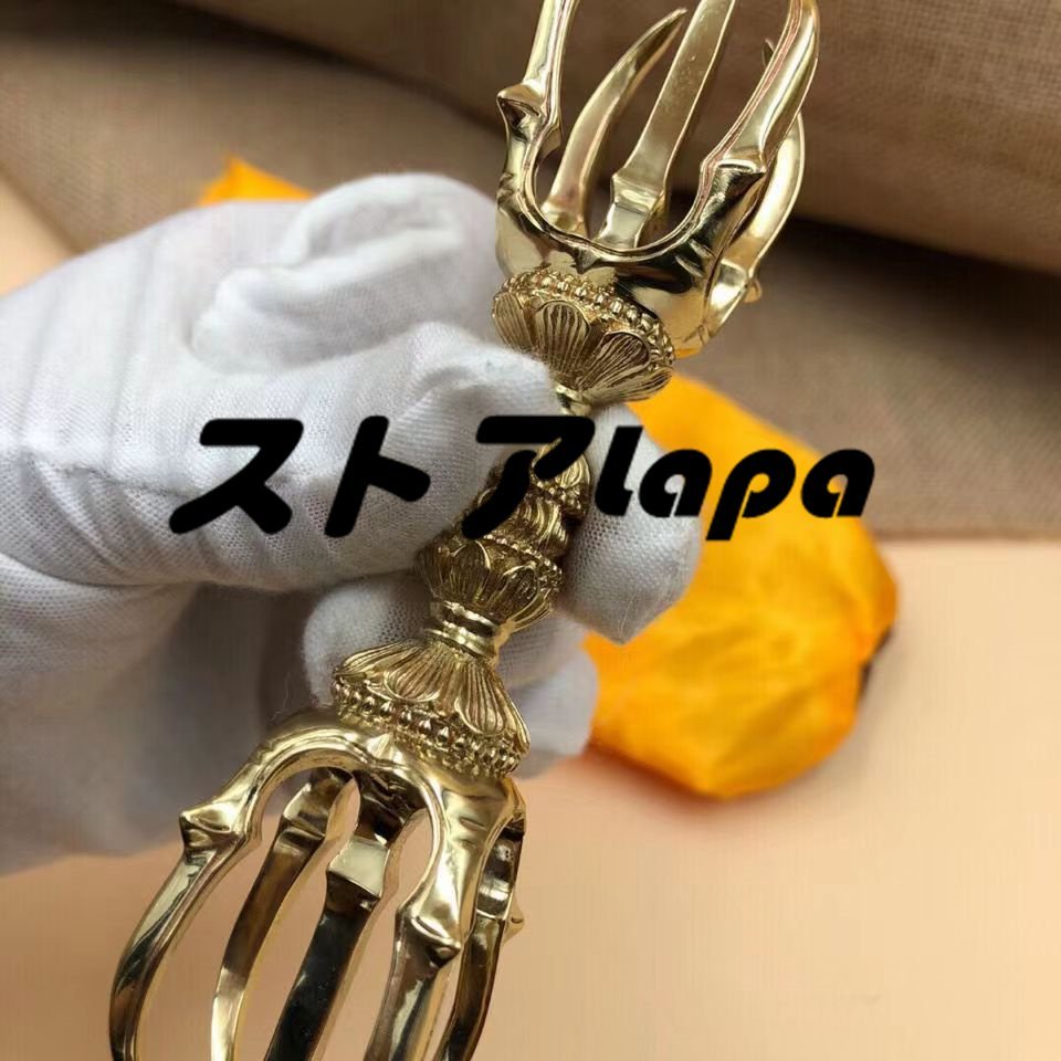 価格は安く ( 響銅製磨き仕上げ 五鈷杵 弘法大師 【新入荷】 密教法具 L976 寺院用仏具) 前具 仏具一般 価格は安く ( 響銅製磨き仕上げ 五鈷杵 弘法大師 【新入荷】 密教法具 L976 寺院用仏具) 前具 仏具一般