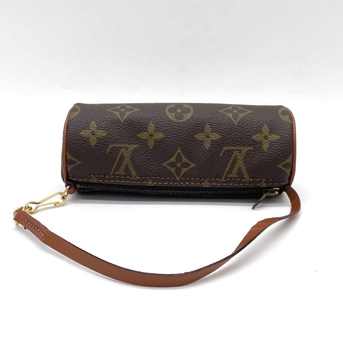 1円 極美品 LOUIS VUITTON ルイヴィトン モノグラム パピヨン30 筒型