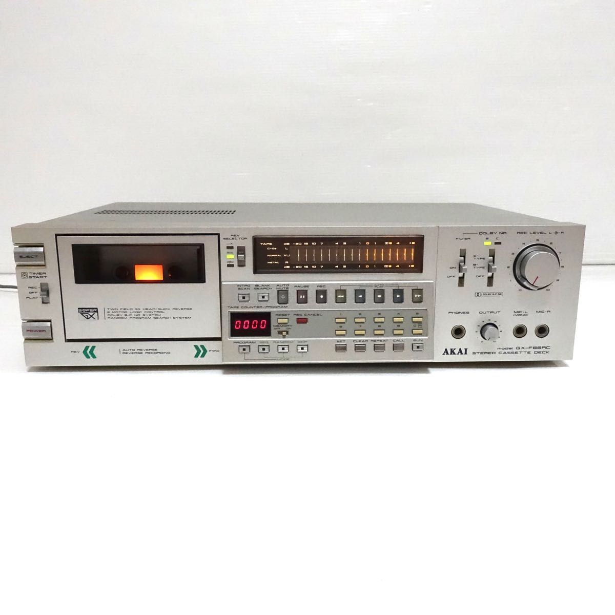 【希少】AKAI アカイ GX-F66RC カセットデッキ 音響機器 オーディオ