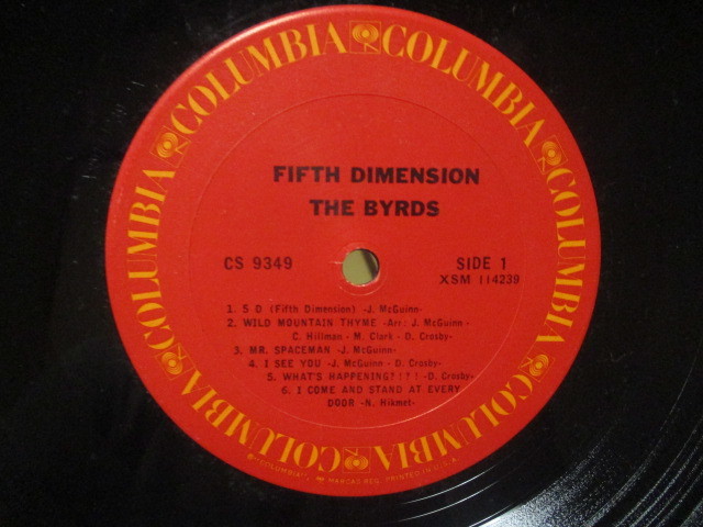 BYRDS バーズ FIFTH DIMENSION 霧の5次元 米LP 再プレス ハートマーク 霧8マイル ミスター・スペイスマン ヘイ・ジョー ロジャー・マッギン_画像3