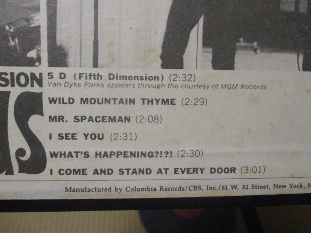 BYRDS バーズ FIFTH DIMENSION 霧の5次元 米LP 再プレス ハートマーク 霧8マイル ミスター・スペイスマン ヘイ・ジョー ロジャー・マッギン_画像6