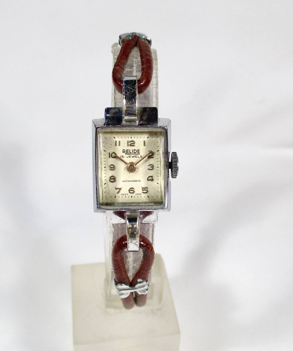 史上最も激安 ☆ビンテージ　婦人用腕時計　1950年代　 スイス RELIDE アナログ（手巻き）