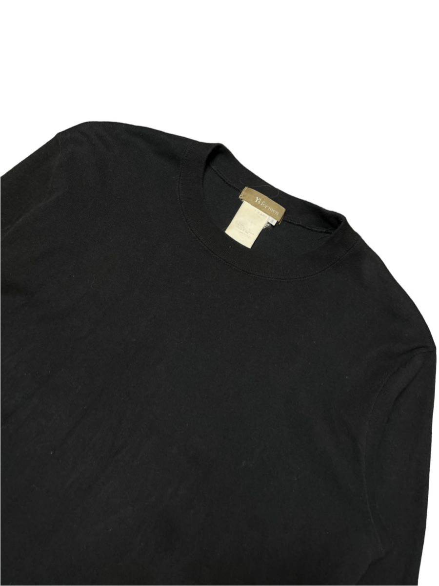 Y*s for men wise Yohji Yamamoto long sleeve T-shirt long T black size 3