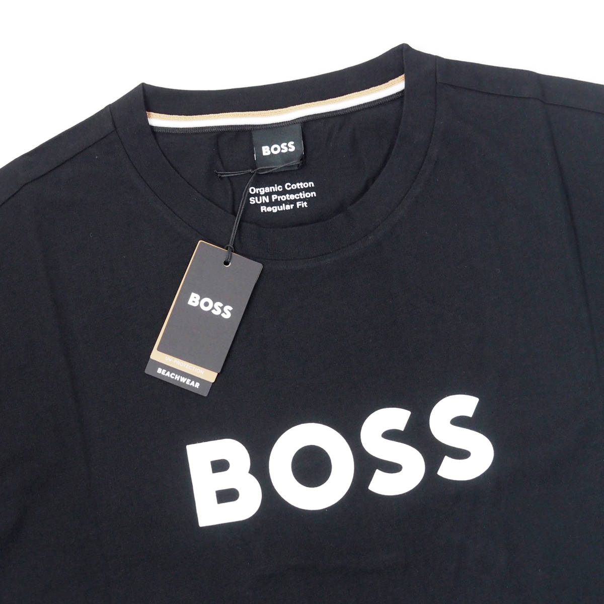 新品 BOSS ボス ロゴ スウェット XL メンズ 黒 ブラック ヒューゴボス-