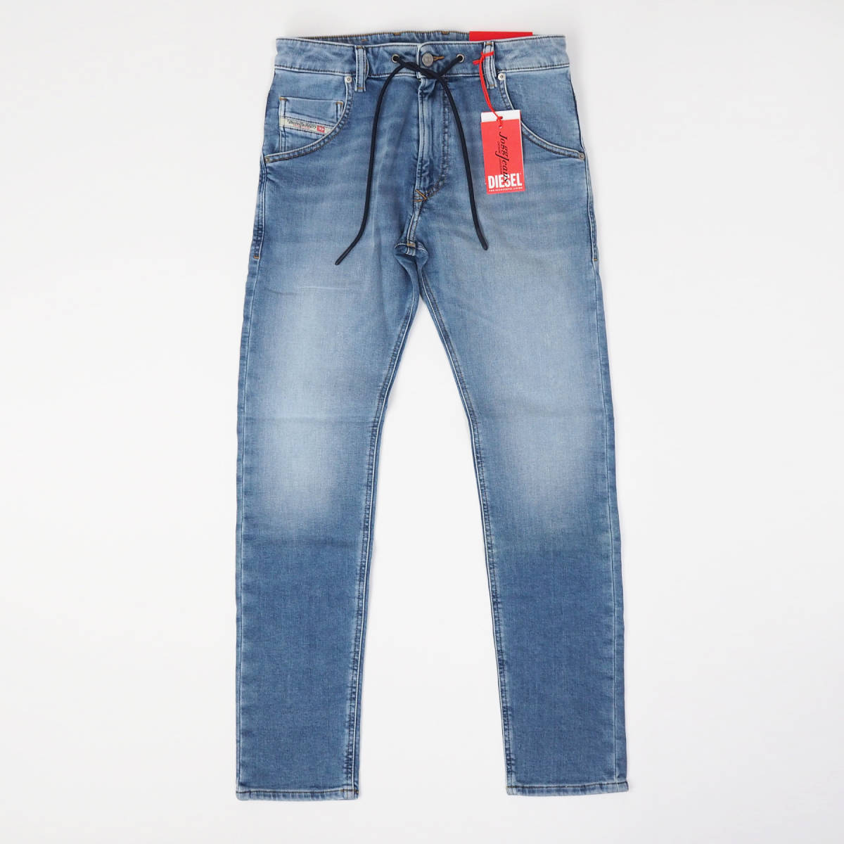 新品正規品 DIESEL ディーゼル ジョグジーンズ JOGG JEANS KROOLEY-Y-T 069ZU ストレッチ デニム ブルー W26_画像1