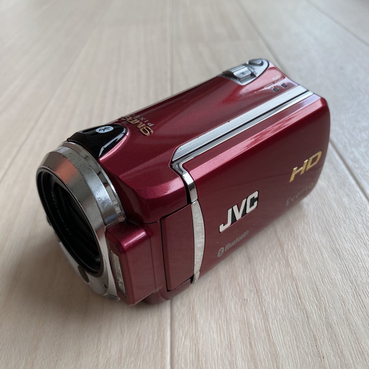 ●少々難あり JVC Everio HD GZ-HM570-R ビクター デジタルビデオカメラ 送料無料 V309