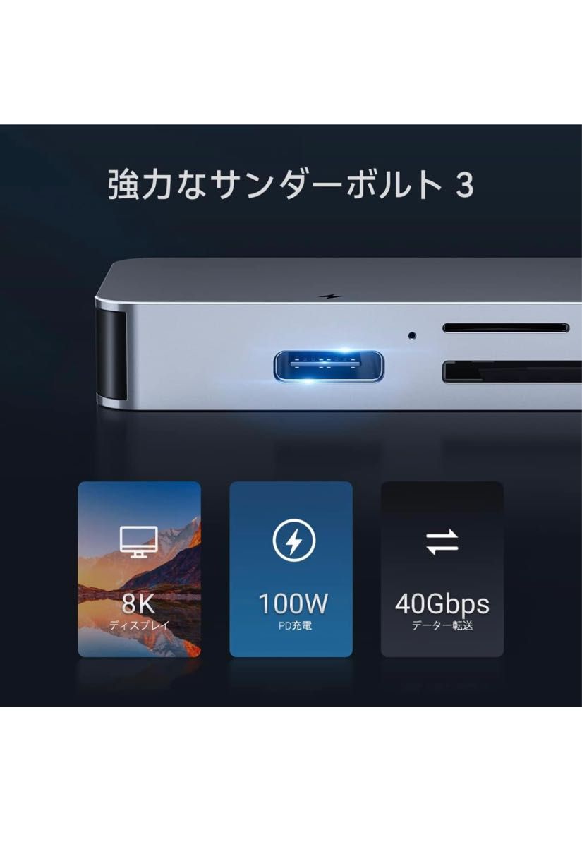 GIISSMO Macbook ハブ Macbook Air Pro 7ポート USB Type C ハブ USB C HDMI 