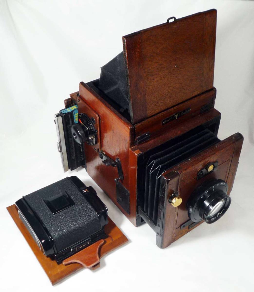 人気ブラドン 希少 トロピカル Special Ruby Reflex 木製4×5一眼レフカメラ 1920年代製造 イギリス製 120ロールフイルムホルダー付 作動品 大判 人気ブラドン 希少 トロピカル Special Ruby Reflex 木製4×5一眼レフカメラ 1920年代製造 イギリス製 120ロールフイルムホルダー付 作動品 大判