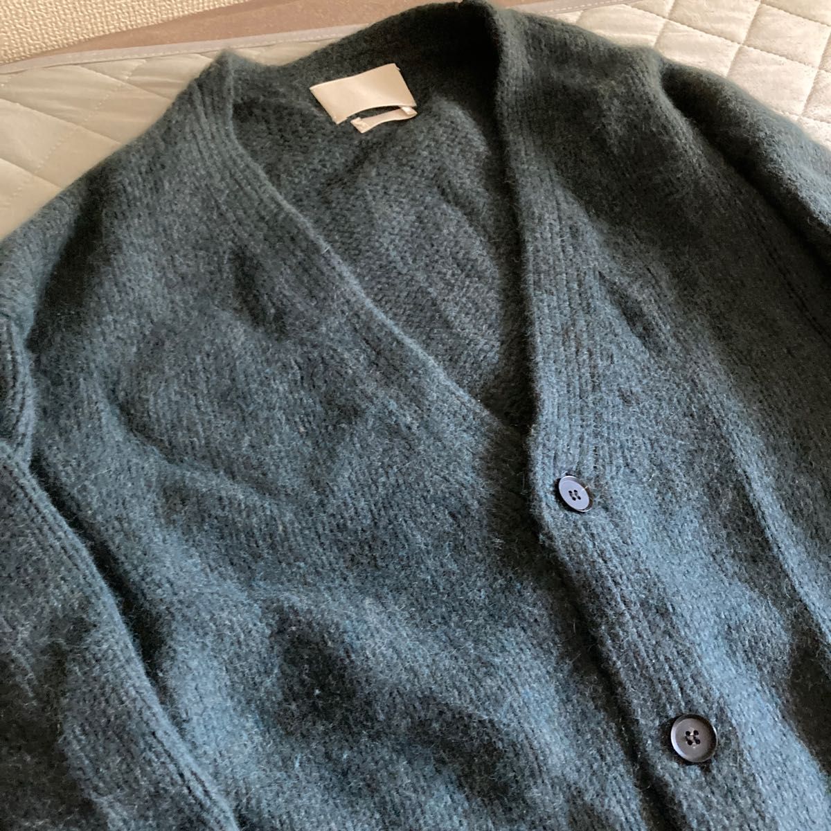 yoke 21AW CONNECTING CARDIGAN GREENサイズ2 ヨーク