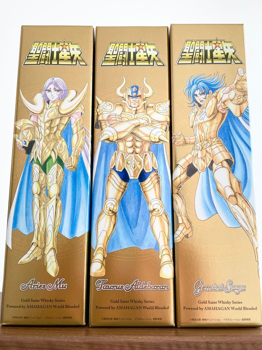 ウイスキーセット:長濱蒸溜所 聖闘士星矢コラボ 「ムウ」「アルデバラン」「サガ」3本セット