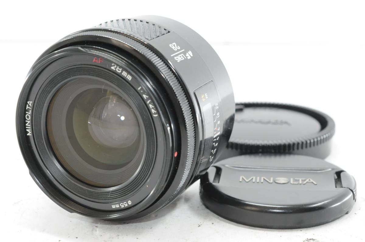 【★超目玉】 28mm AF MINOLTA ★特上品★ F2 #9041 ★前後キャップ付き ★完動品 ソニー、ミノルタ 【★超目玉】 28mm AF MINOLTA ★特上品★ F2 #9041 ★前後キャップ付き ★完動品 ソニー、ミノルタ