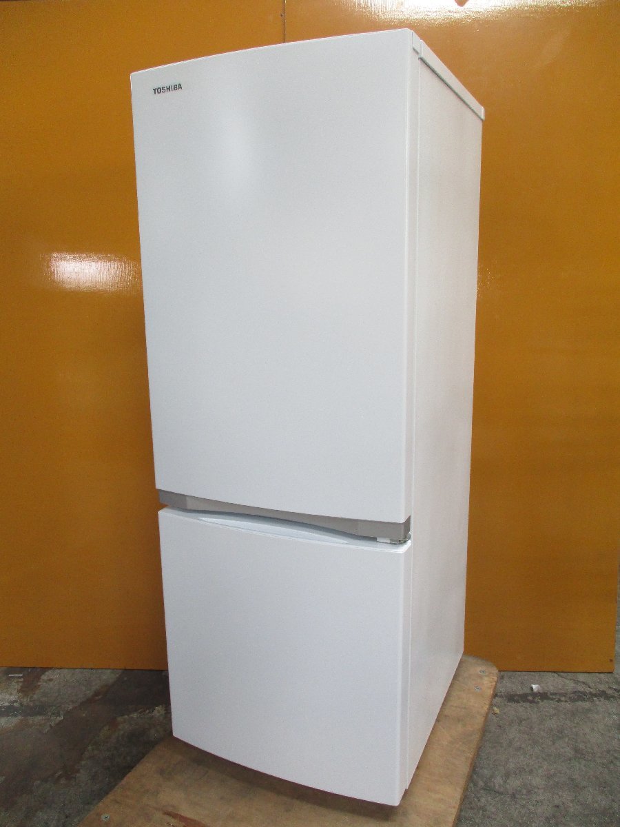 ◎TOSHIBA 東芝2ドアノンフロン冷凍冷蔵庫153L GR-S15BS ホワイト2021
