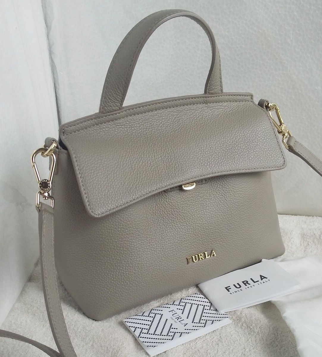 FURLA フルラ ショルダーバッグ 2wayバッグ NIKI グレージュ サッビア