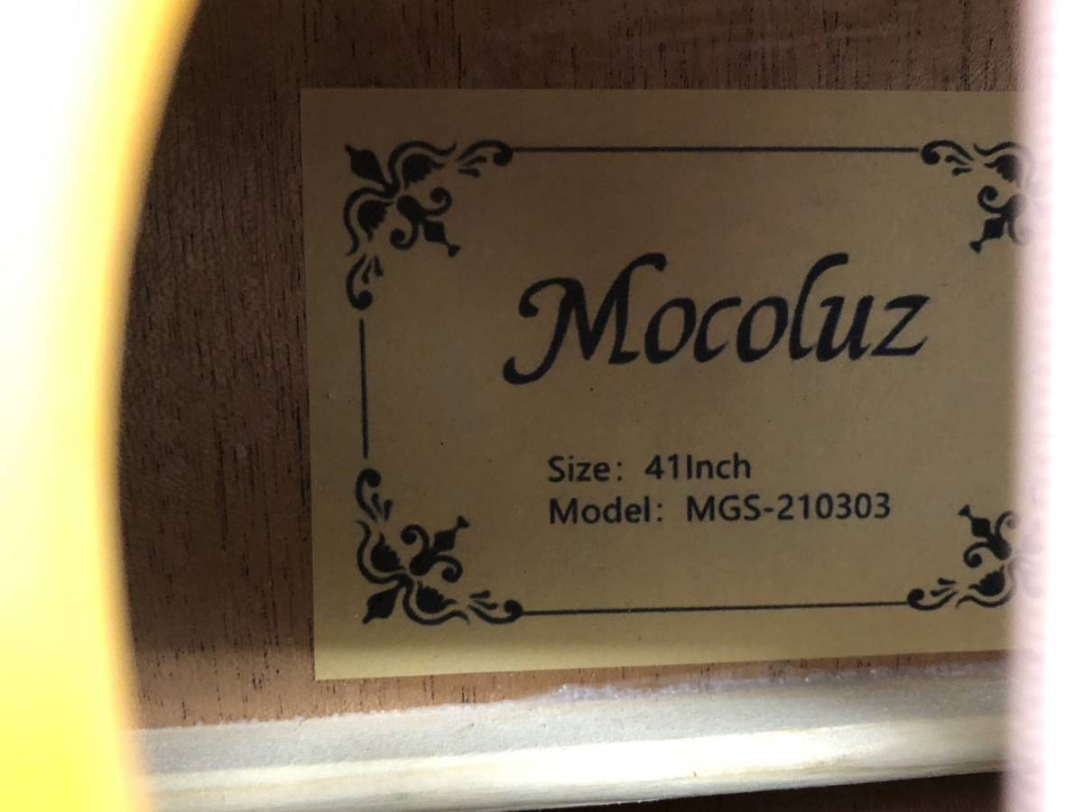 62097 Mocoluz MGS-210303 41インチ アコギ アコースティックギター ソフトケース付き_画像5