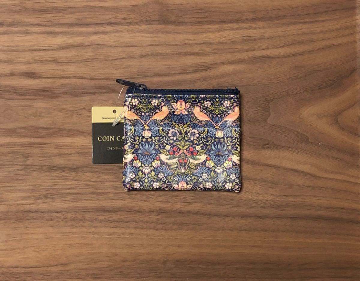 新品 未使用 ウィリアムモリス いちご泥棒 3点セット(ポーチ2点 コインケース1点)同梱可能商品お値引きあり