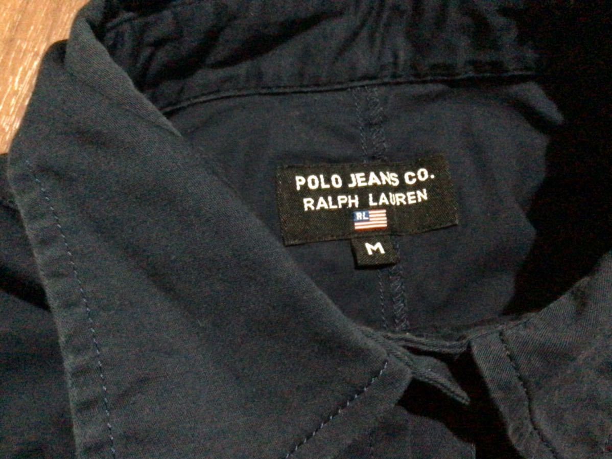 POLO Ralph Lauren ノースリーブ シャツ Mサイズ★ベスト ラルフローレン 紺色ネイビー_画像3