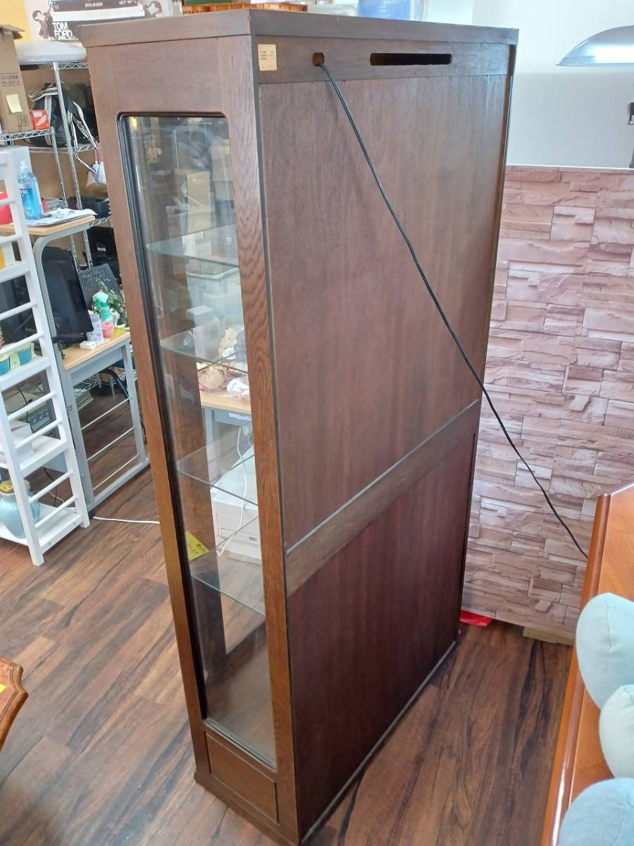 [ pickup limitation ] stain do style kyu rio case display shelf cabinet kyu rio lighting attaching light attaching collection rack ( for searching three . furniture b rouge 