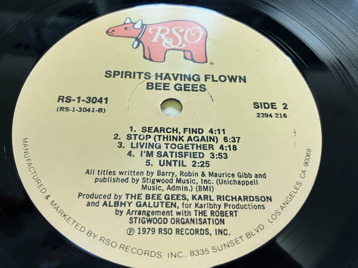 Bee Gees★中古LP/US盤「ビー・ジーズ～Spirits Having Flown」_画像5