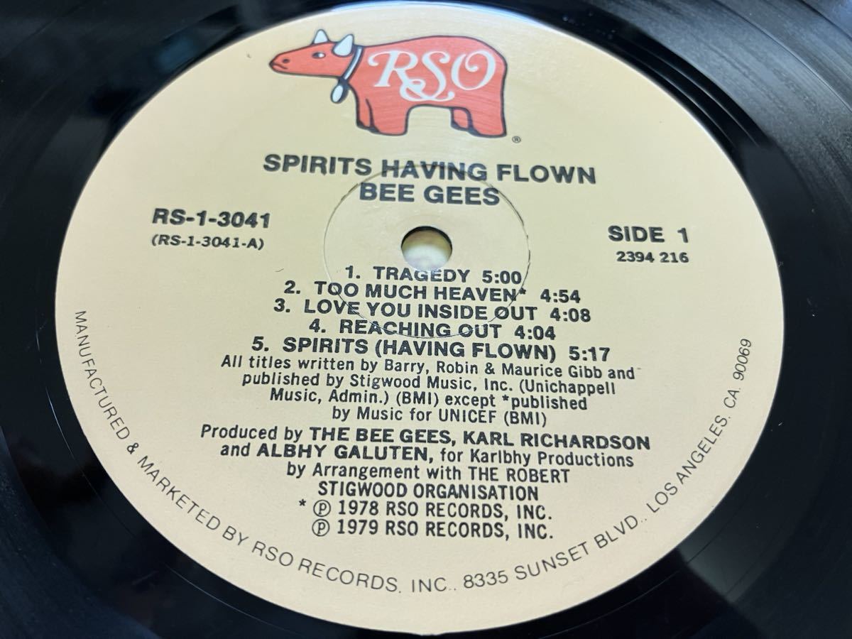 Bee Gees★中古LP/US盤「ビー・ジーズ～Spirits Having Flown」_画像4