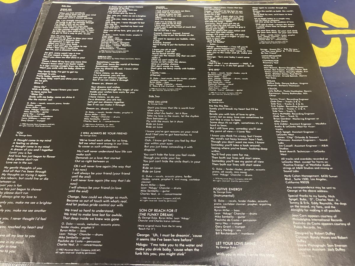 George Duke★中古LP/USオリジナル盤パイプ・ステッカーシュリンク付「ジョージ・デューク～Dream On」_画像3