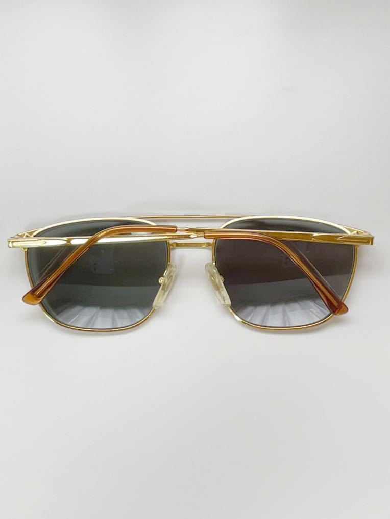 希少品 80's vintage PERSOL PM-502 ペルソール ツーブリッジ ゴールド サングラス 良品_画像6