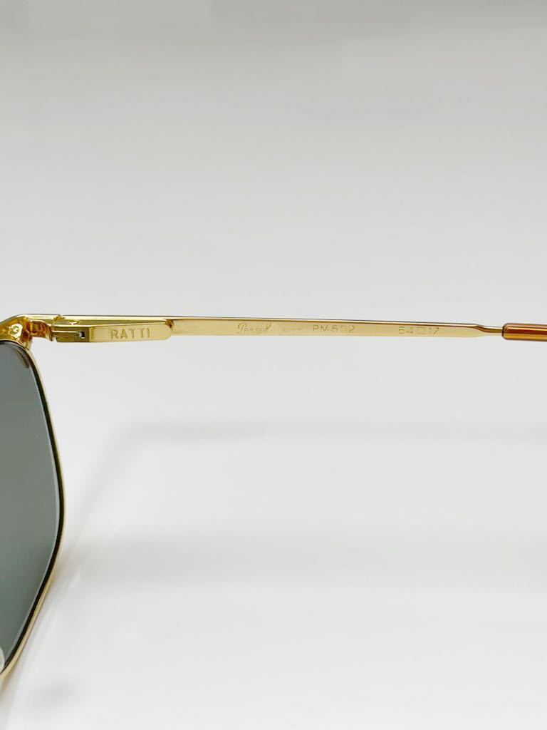 希少品 80's vintage PERSOL PM-502 ペルソール ツーブリッジ ゴールド サングラス 良品