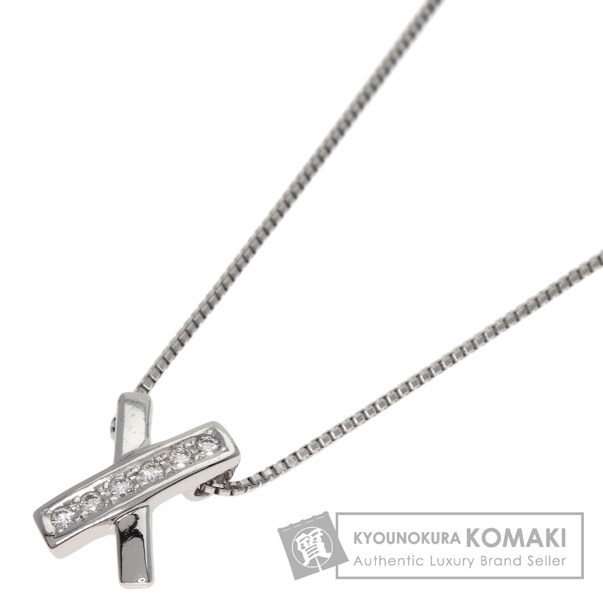 TASAKI タサキ ダイヤモンド ネックレス K18ホワ+
