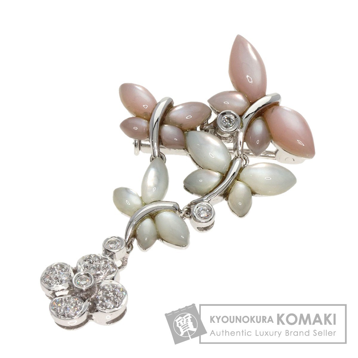 限定価格セール! 白蝶貝 ジュエリー シェル 中古 K18ホワイトゴールド
