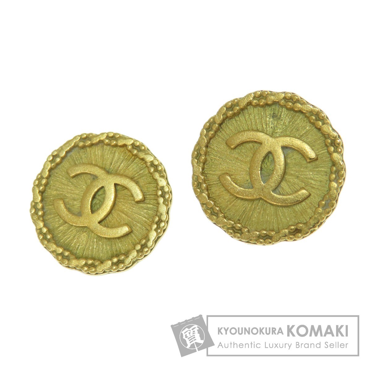 輝い CHANEL シャネル ココマーク イヤリング 金属製 レディース 中古