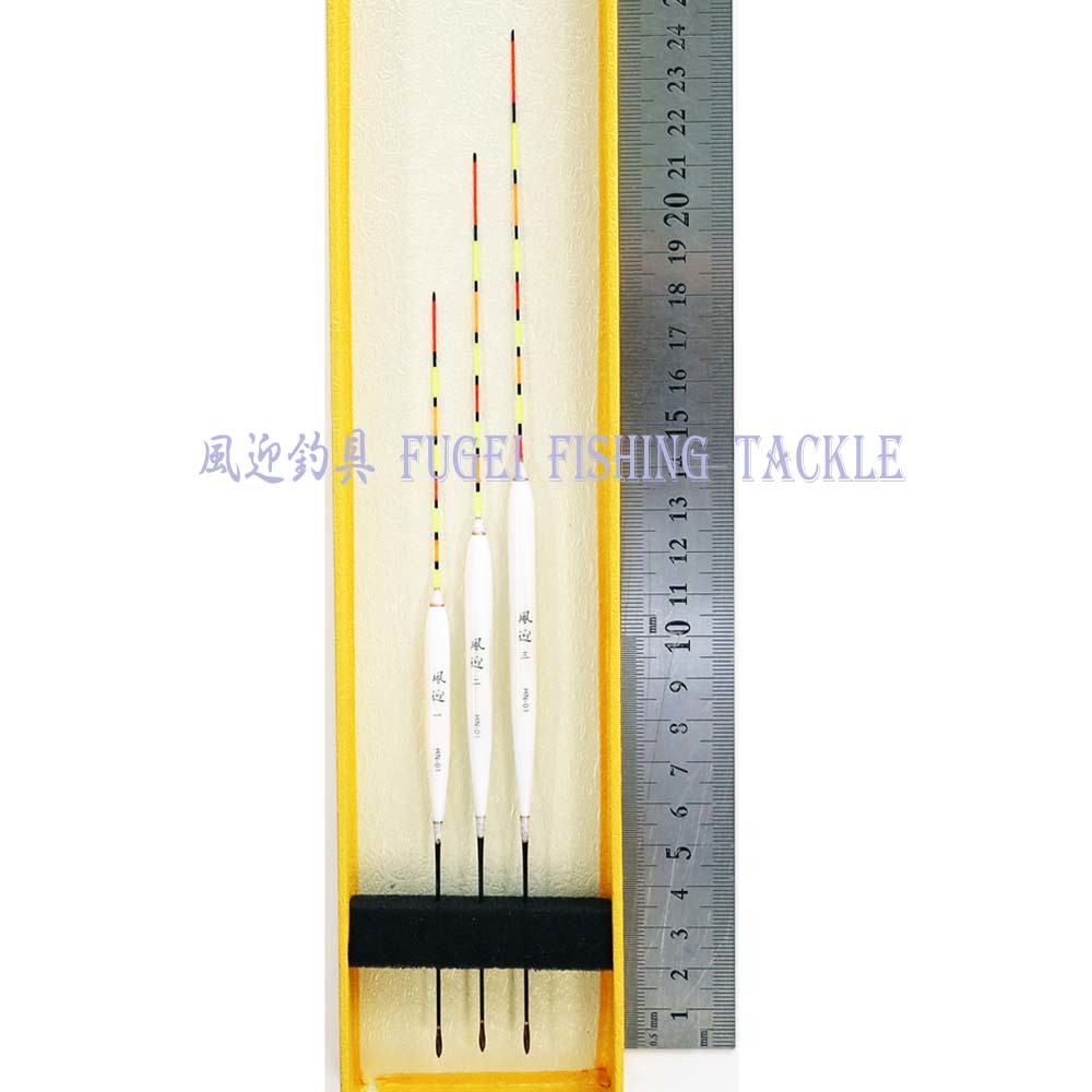 FUGEI 羽根 へら浮き 3本 セット 全長18/21/24cm ムクトップ Y13HN01-123 ウキ_画像2