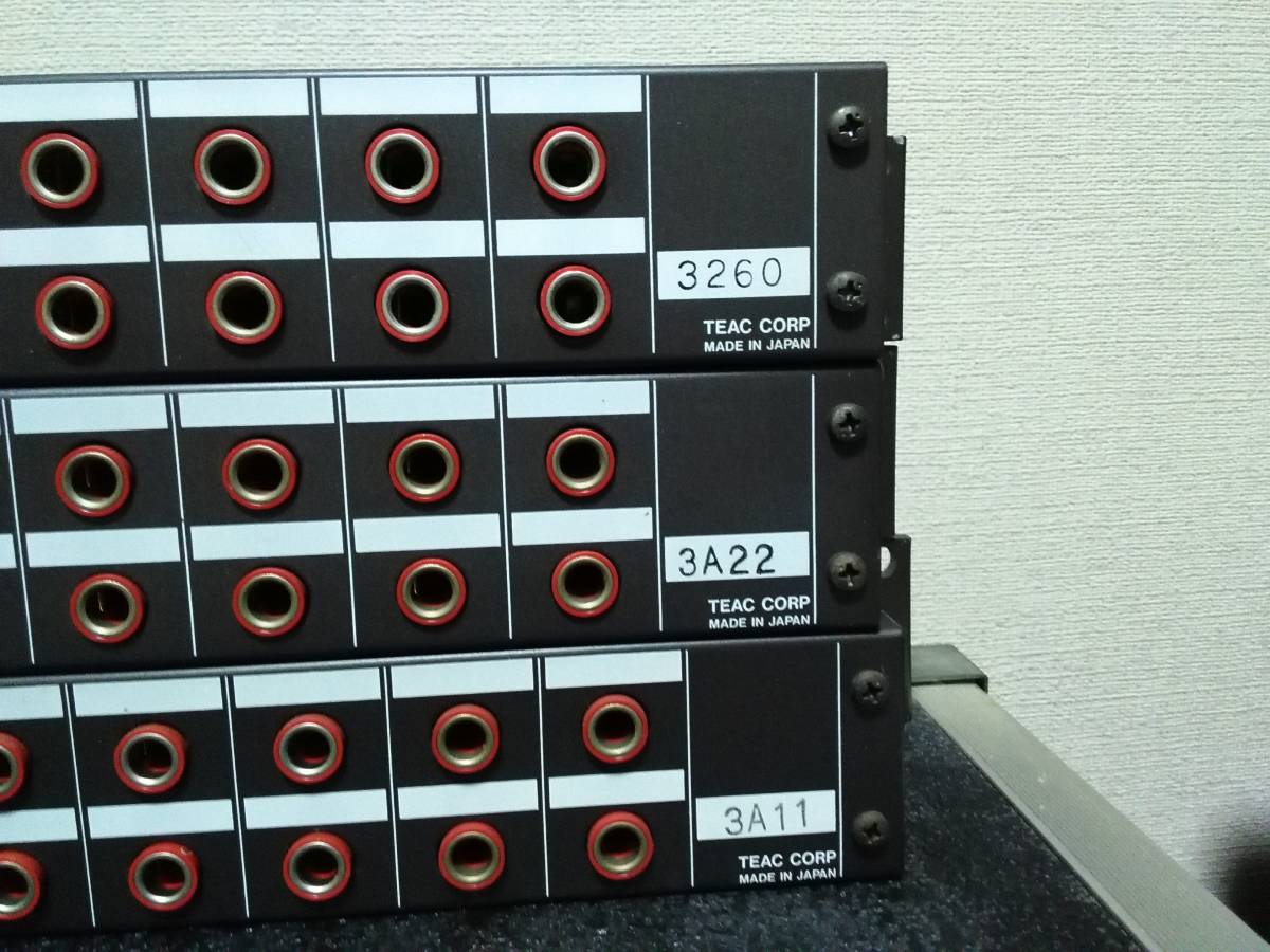 [ private person buy minute ] Tascam patch bay 3 pcs TASCAM PB-32W 1 pcs,TASCAM PB-32P 2 pcs Made in japan