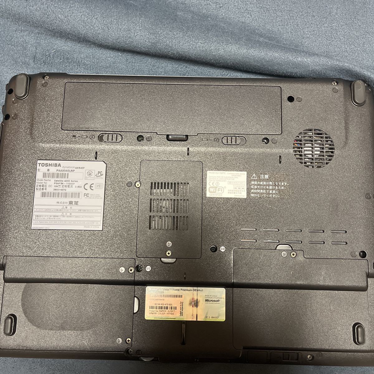 東芝ノートパソコンdynabook AX/54EP ジャンク品_画像10