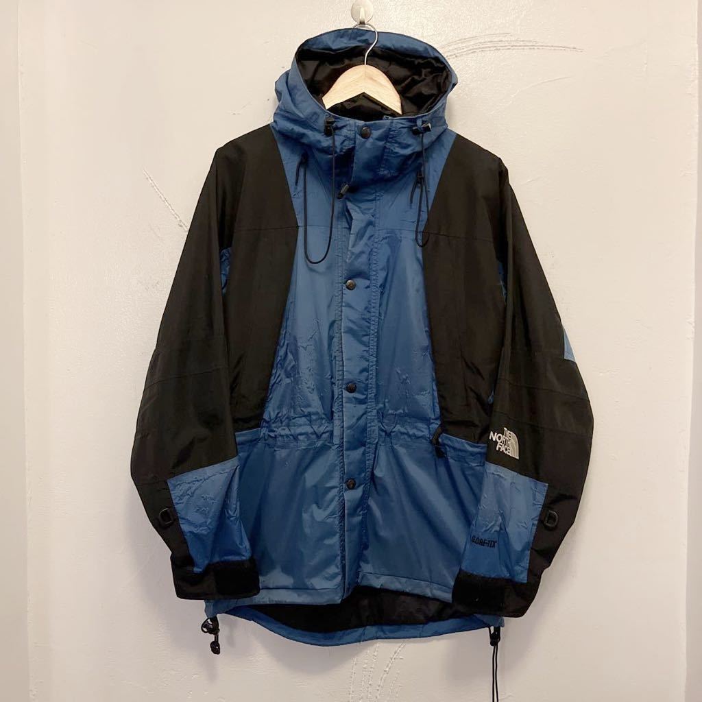 古典 THE 90s NORTH S/ブルー 青 ノースフェイス GORE-TEX マウンテン