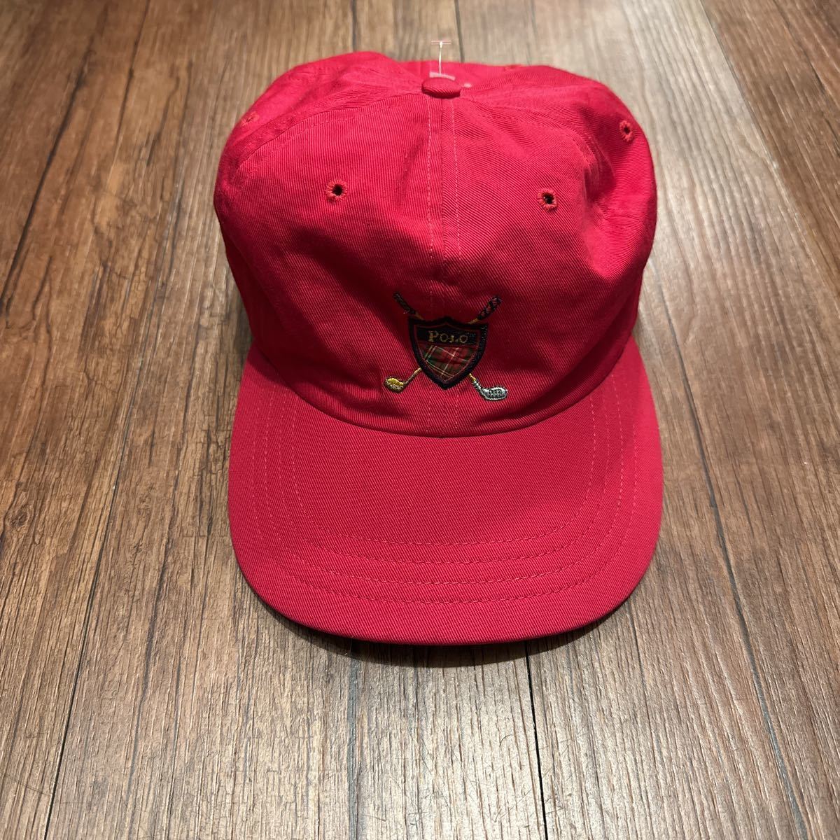 90s ralphlauren カナダ製　polo golf キャップ　帽子/ラルフローレン_画像1