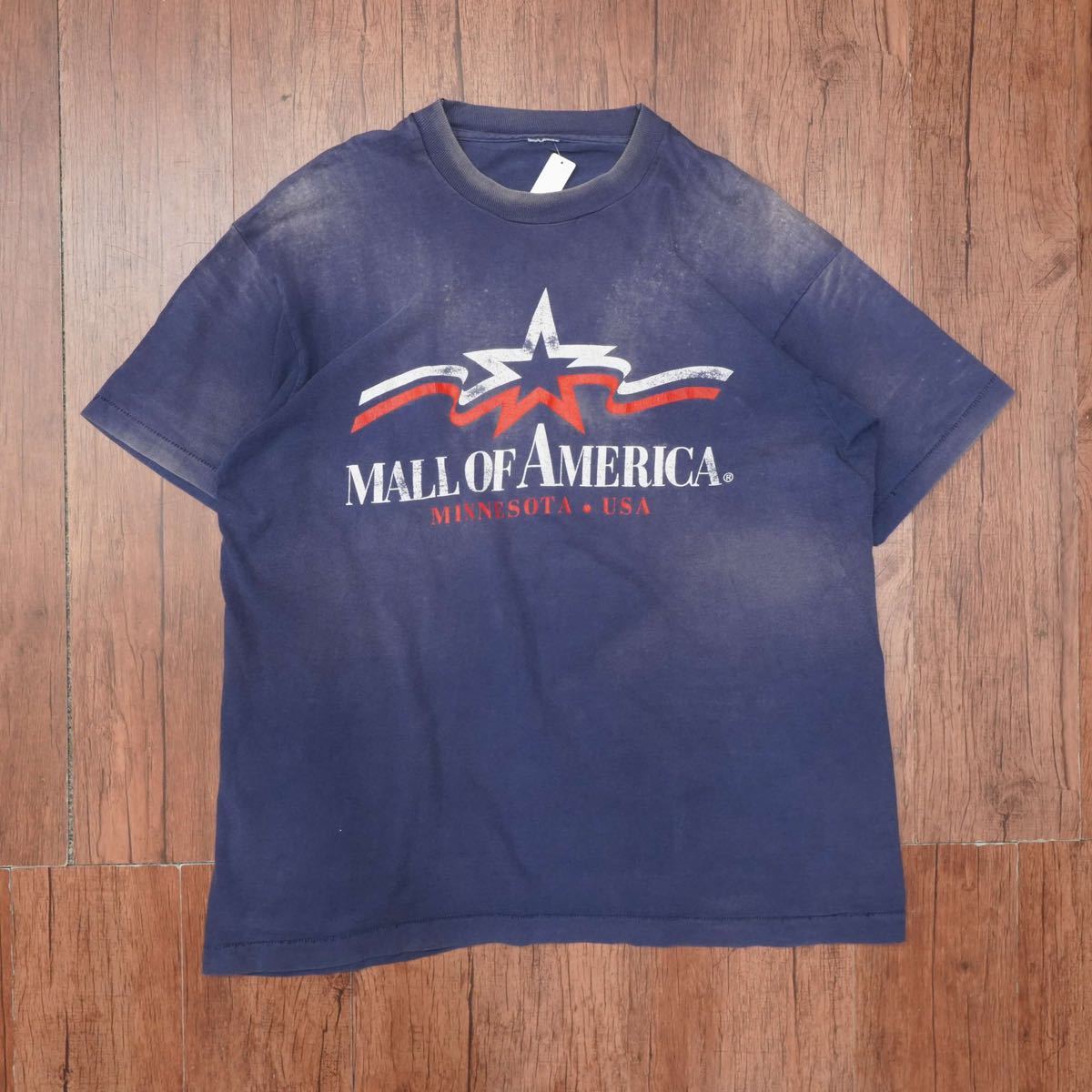 mall of america minnesota usa ヴィンテージ　袖裾シングル　フェード　Tシャツ　XL位