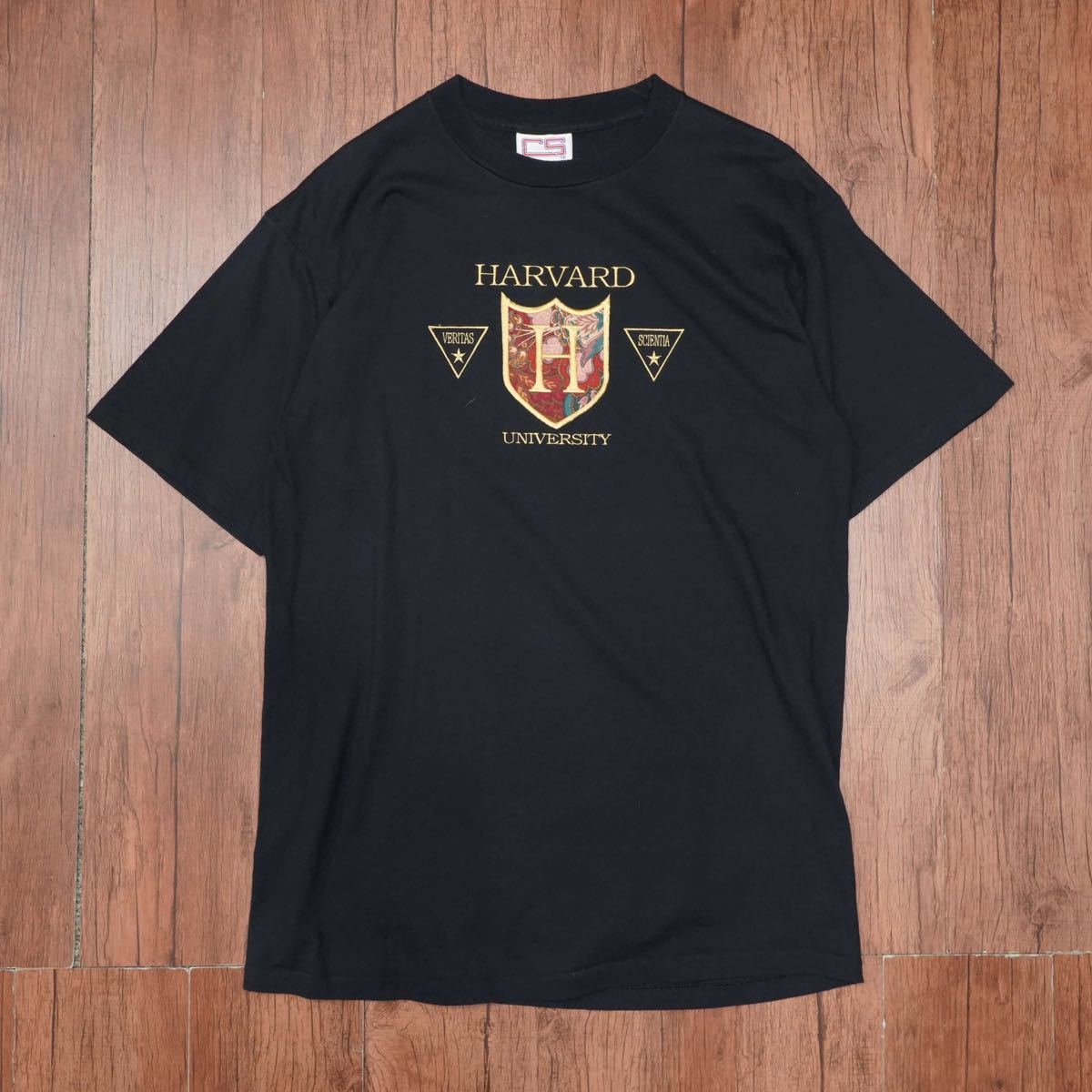 ランキング上位のプレゼント CS 90s 刺繍Tシャツ L/ハーバード HARVARD