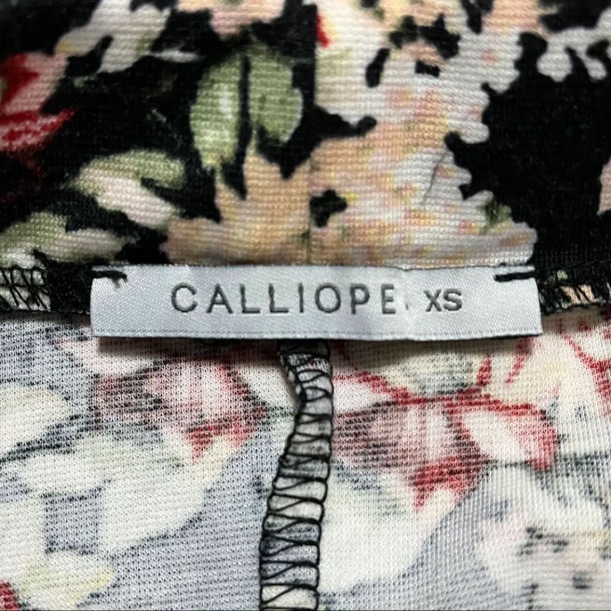 ミニスカート イタリア購入 CALLIOPE 柄スカート 花柄