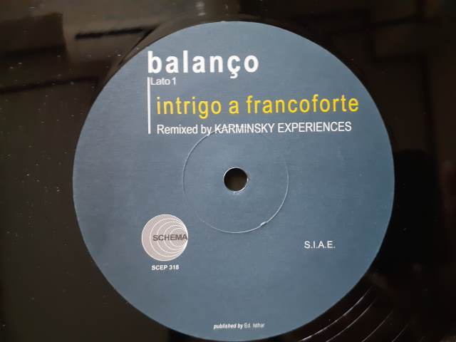 Balanco - Intrigo A Francoforte ★12” c*si 2枚目以降送料無料（同梱の場合のみ） _画像3
