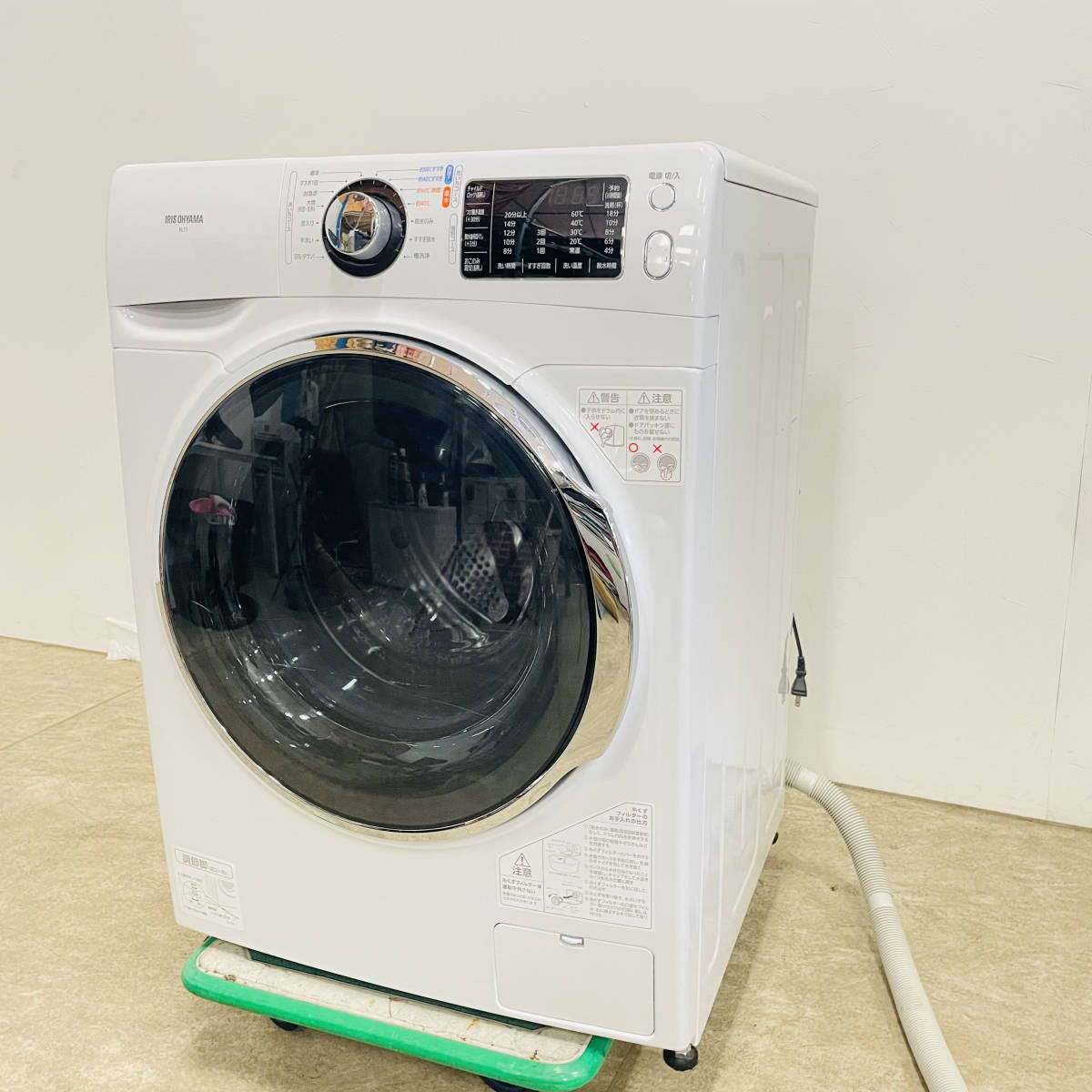 最新コレックション ドラム式洗濯機 OHYAMA IRIS 中古 7.5Kg 温水